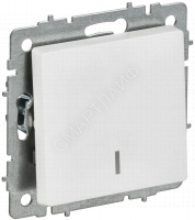 Выключатель 1-кл. СП BRITE ВС10-1-1-БрАБ 10А с индикацией механизм арктич. бел. IEK BR-V10-1-10-K91 - smartlife-ural.ru – Екатеринбург