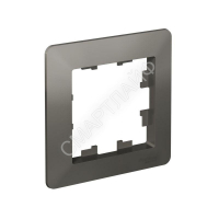 Рамка 1-м AtlasDesign Air сталь/дым. черн. SE ATN220901 - smartlife-ural.ru – Екатеринбург