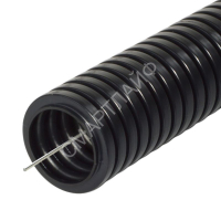 Труба гофрированная ПА d16мм с протяжкой (НГ) стойкая к УФ черн. (уп.25м) Промрукав PR02.0265 - smartlife-ural.ru – Екатеринбург