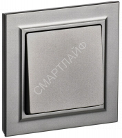 Выключатель 1-кл. СП BRITE ВСР10-1-0-БрС 10А в сборе сталь IEK BR-V10-0-10-K46-F - smartlife-ural.ru – Екатеринбург