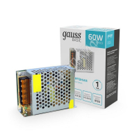 Блок питания для светодиодной ленты Basic 60Вт 12В IP20 (драйвер) GAUSS BT503 - smartlife-ural.ru – Екатеринбург