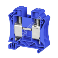 Клемма проходная винтовой зажим; 2 точки подключения; 35кв.мм син. DKC TUR-35R-BU - smartlife-ural.ru – Екатеринбург