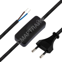 Шнур сетевой 1.8м с выключателем ШВВП 2х0.75 черн. Rexant 11-1134 - smartlife-ural.ru – Екатеринбург