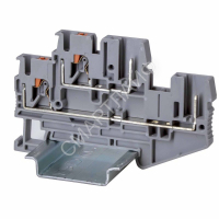 Клемма двухуровневая проходная под вставной штекер зажим push-in; 4 точки подключения; 2.5кв.мм сер. DKC VPRTT-2.5-2P - smartlife-ural.ru – Екатеринбург