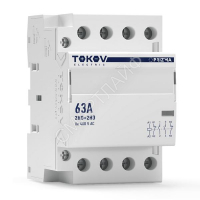 Контактор модульный 54мм 63А 230В АС 2НО 2НЗ PRIZMA TOKOV ELECTRIC TKE-PZ-MC-3-63-230-22 - smartlife-ural.ru – Екатеринбург