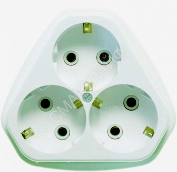 Розетка 3-м СП РС10/16-835 16А IP20 с заземл. бел. Кунцево 5929 - smartlife-ural.ru – Екатеринбург