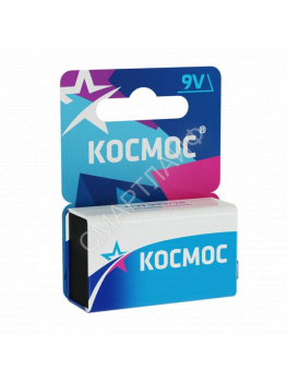 Элемент питания солевой "крона" 6F22 (блист.1шт) КОСМОС KOC6F221BL - smartlife-ural.ru – Екатеринбург