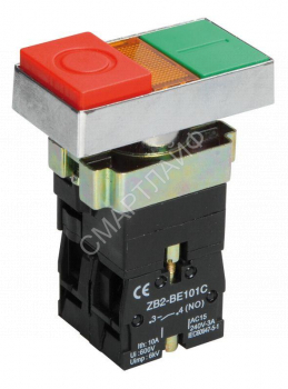 Кнопка LAY5-BW8465 "I-O" 1НО сдвоенная с подсветкой KARAT IEK BBD40-BW-K51 - smartlife-ural.ru – Екатеринбург