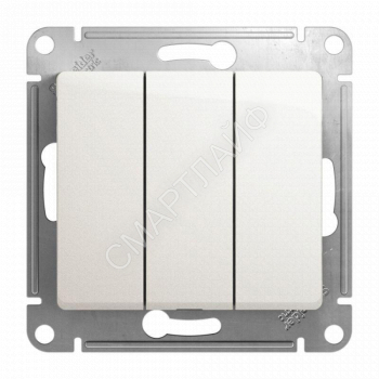 Выключатель 3-кл. СП Glossa 10А IP20 (сх. 3) 10AX механизм перламутр. SE GSL000631 - smartlife-ural.ru – Екатеринбург