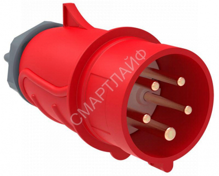 Вилка эл. каб. 32А 3P+PE+N 6ч/200/346-240/415В IP44 MAGNUM ССИ-025 IEK PSN02-032-5 - smartlife-ural.ru – Екатеринбург