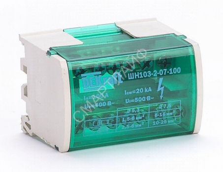 Кросс-модуль ШН-103 на DIN-рейку 2х7 групп 100А DEKraft 32015DEK - smartlife-ural.ru – Екатеринбург