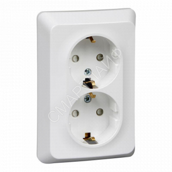 Розетка 2-м СП Этюд 16А IP20 250В с заземл. защ. шторки бел. SE PC16-108B - smartlife-ural.ru – Екатеринбург