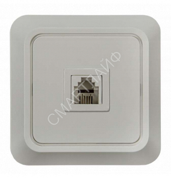 Розетка телефонная 1-м СП Bolleto 7034 16А IP20 бел. ASD / IN HOME 4690612000398 - smartlife-ural.ru – Екатеринбург