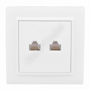 Розетка компьютерная 2-м СП Минск RJ45 бел. EKF ERK02-035-10 - smartlife-ural.ru – Екатеринбург