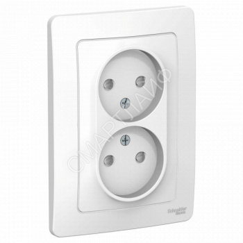 Розетка 2-м СП Blanca 16А IP20 250В без заземл. защ. шторки бел. SE BLNRS000121 - smartlife-ural.ru – Екатеринбург
