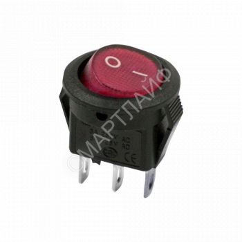 Выключатель клавишный круглый 250В 3А (2с) ON-OFF Micro RWB-105 SC-214 красн. Rexant 36-2511 - smartlife-ural.ru – Екатеринбург