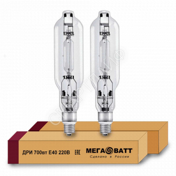 Лампа газоразрядная металлогалогенная ДРИ 700 220/4000К E40 (12) МЕГАВАТТ 03086 - smartlife-ural.ru – Екатеринбург