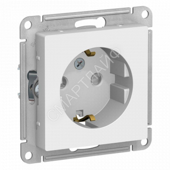 Розетка 1-м СП AtlasDesign 16А IP20 с заземл. защ. шторки механизм бел. SE ATN000145 - smartlife-ural.ru – Екатеринбург