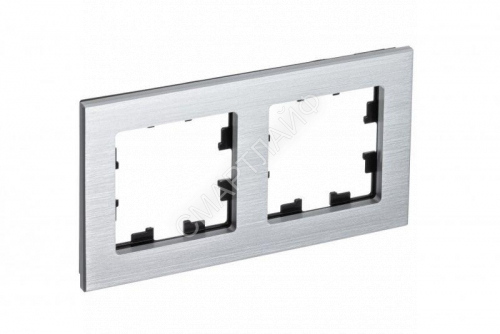 Рамка 2-м AtlasDesign Nature метал. серебр. SE ATN312102 - smartlife-ural.ru – Екатеринбург