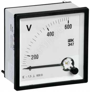 Вольтметр Э47 72х72мм 600В кл. точн. 1.5 IEK IPV10-6-0600-E - smartlife-ural.ru – Екатеринбург