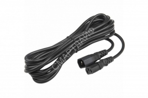 Кабель питания PWC-IEC13-IEC14-5.0-BK монитор-компьютер IEC 320 C13 - IEC 320 C14 (3х1.00) 10А прямая вилка 5м Hyperline 34926 - smartlife-ural.ru – Екатеринбург