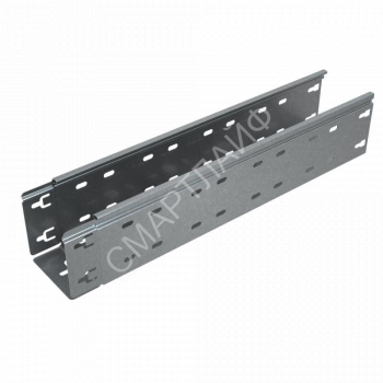 Лоток листовой перфорированный 200х100 L3000 сталь 0.7мм "БЫСТРЫЙ МОНТАЖ ПЛЮС" LPplus100-200-0.7-3000 оцинк. КМ PL0272 - smartlife-ural.ru – Екатеринбург