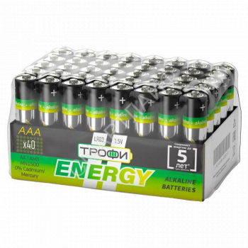 Элемент питания алкалиновый AAA/LR03 LR03-40 bulk Eco (уп.40шт) Трофи Б0027812 - smartlife-ural.ru – Екатеринбург