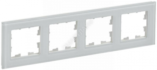 Рамка 4-м BRITE РУ-4-2-БрБ стекло бел. IEK BR-M42-G-K01 - smartlife-ural.ru – Екатеринбург