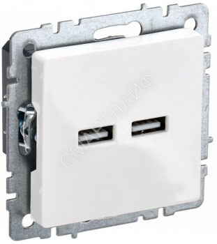 Розетка BRITE USB A+A 3.1А РЮ10-1-БрБ механизм бел. IEK BR-U21-D31-K01 - smartlife-ural.ru – Екатеринбург