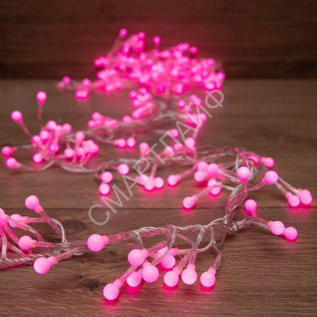 Гирлянда светодиодная "Мишура LED" 3м 288LED роз. 18Вт 220-240В IP20 провод ПВХ прозр. Neon-Night 303-607 - smartlife-ural.ru – Екатеринбург