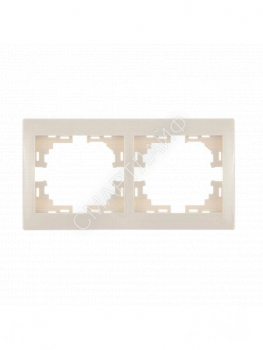 Рамка 2-м Mira горизонт. крем. LEZARD 701-0300-147 - smartlife-ural.ru – Екатеринбург