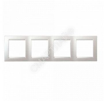 Рамка 4-м Simon15 бел. Simon 1500640-030 - smartlife-ural.ru – Екатеринбург