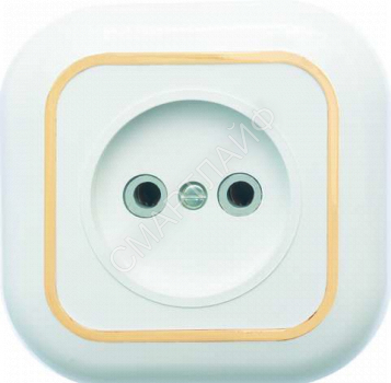 Розетка 1-м СП Валентина РС10-153 10А IP20 бел./зол. Кунцево 7652 - smartlife-ural.ru – Екатеринбург