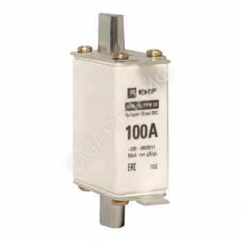 Вставка плавкая ППН-33 100/100А 50кА габарит 00С PROxima EKF fus-33/100 - smartlife-ural.ru – Екатеринбург