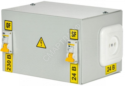 Ящик с понижающим трансформатором ЯТП 0.25 230/24В (2 авт. выкл.) IEK MTT12-024-0250 - smartlife-ural.ru – Екатеринбург