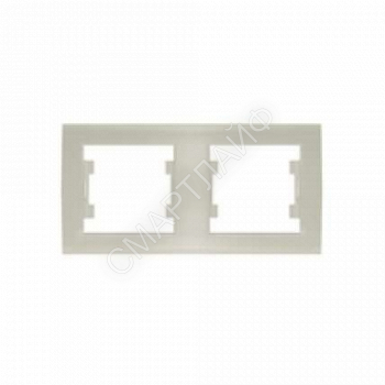 Рамка 2-м Бриллиант горизонт. сл. кость UNIVersal 7948684 - smartlife-ural.ru – Екатеринбург