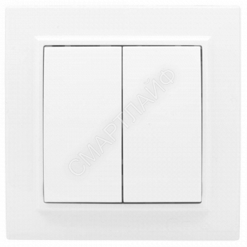 Выключатель 2-кл. СП Минск 10А IP20 бел. Basic EKF ERV10-023-10 - smartlife-ural.ru – Екатеринбург