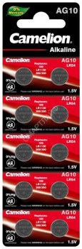 Элемент питания алкалиновый "таблетка" LR1130/389A/189/G10 Mercury Free AG10-BP0%Hg для часов BL-10 (блист.10шт) Camelion 12818 - smartlife-ural.ru – Екатеринбург