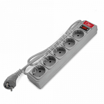 Удлинитель с сетевым фильтром 5х1.8м 10А IP21 ПВС 3х0.75 сер. Союз 1341 - smartlife-ural.ru – Екатеринбург