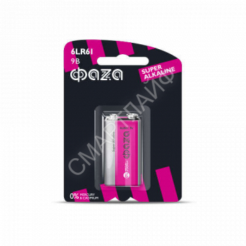Элемент питания алкалиновый "крона" 6LR61 9В Super Alkaline BL-1 ФАZА 2858412 - smartlife-ural.ru – Екатеринбург