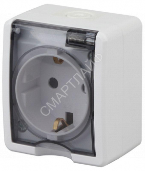 Розетка 1-м ОП Эра Эксперт 11-2402-01 16А IP54 16AX 250В 2P+E защ. шторки бел. Эра Б0020714 - smartlife-ural.ru – Екатеринбург