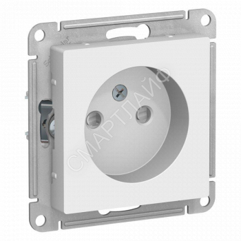 Розетка 1-м СП AtlasDesign 16А IP20 без заземл. защ. шторки механизм бел. SE ATN000149 - smartlife-ural.ru – Екатеринбург