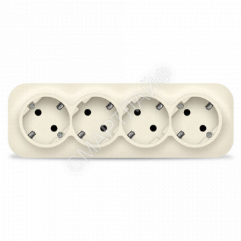 Розетка 4-м ОП 16А IP20 с заземл. сл. кость IONICH 1452 - smartlife-ural.ru – Екатеринбург