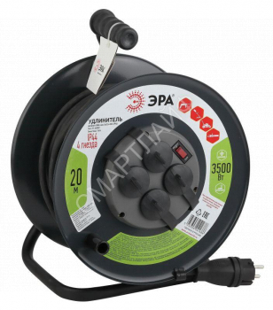 Удлинитель на метал. катушке 4х20м с заземл. 16А IP44 RMx-4es-3х2.5-20m-IP44(KG) КГ 3х2.5 Эра Б0043057 - smartlife-ural.ru – Екатеринбург