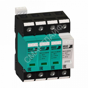Ограничитель импульсных перенапряжений (УЗИП) OptiDin OM II 3+N 280/40 КЭАЗ 114311 - smartlife-ural.ru – Екатеринбург