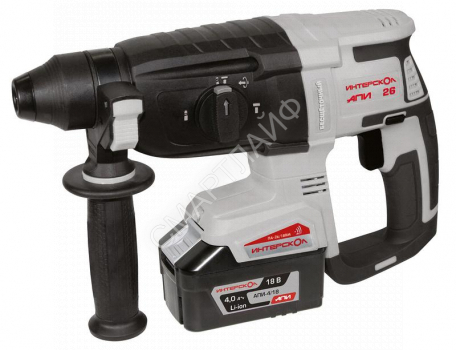 Перфоратор аккумуляторный бесщеточный ПА-26/18ВМ SDS plus Li-ion АПИ (кейс 2 аккум. 2.0А.ч ЗУ) ИНТЕРСКОЛ 731.2.2.70 - smartlife-ural.ru – Екатеринбург