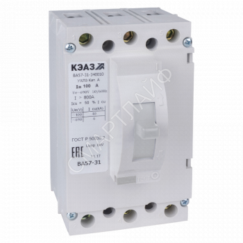 Выключатель автоматический 3п 63А 800Im 40кА ВА57-31-340010 УХЛ3 690В AC КЭАЗ 108440 - smartlife-ural.ru – Екатеринбург