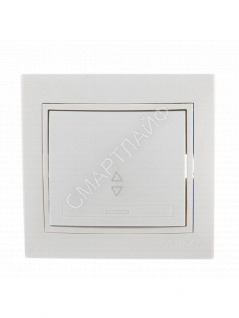 Переключатель проходной 1-кл. СП Mira 10А IP20 с бел.вставкой бел. LEZARD 701-0202-105 - smartlife-ural.ru – Екатеринбург