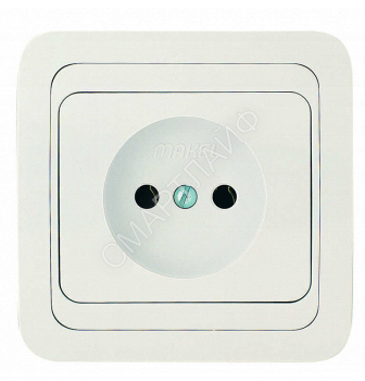 Розетка 1-м СП Mimoza 16А IP20 без заземл. бел./бел. Makel 12022 - smartlife-ural.ru – Екатеринбург