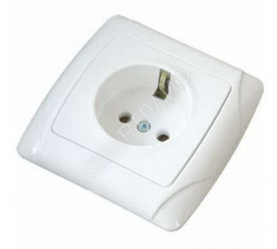 Розетка 1-м СП Маргарита 16А IP20 с заземл. бел. UNIVersal М0028 - smartlife-ural.ru – Екатеринбург
